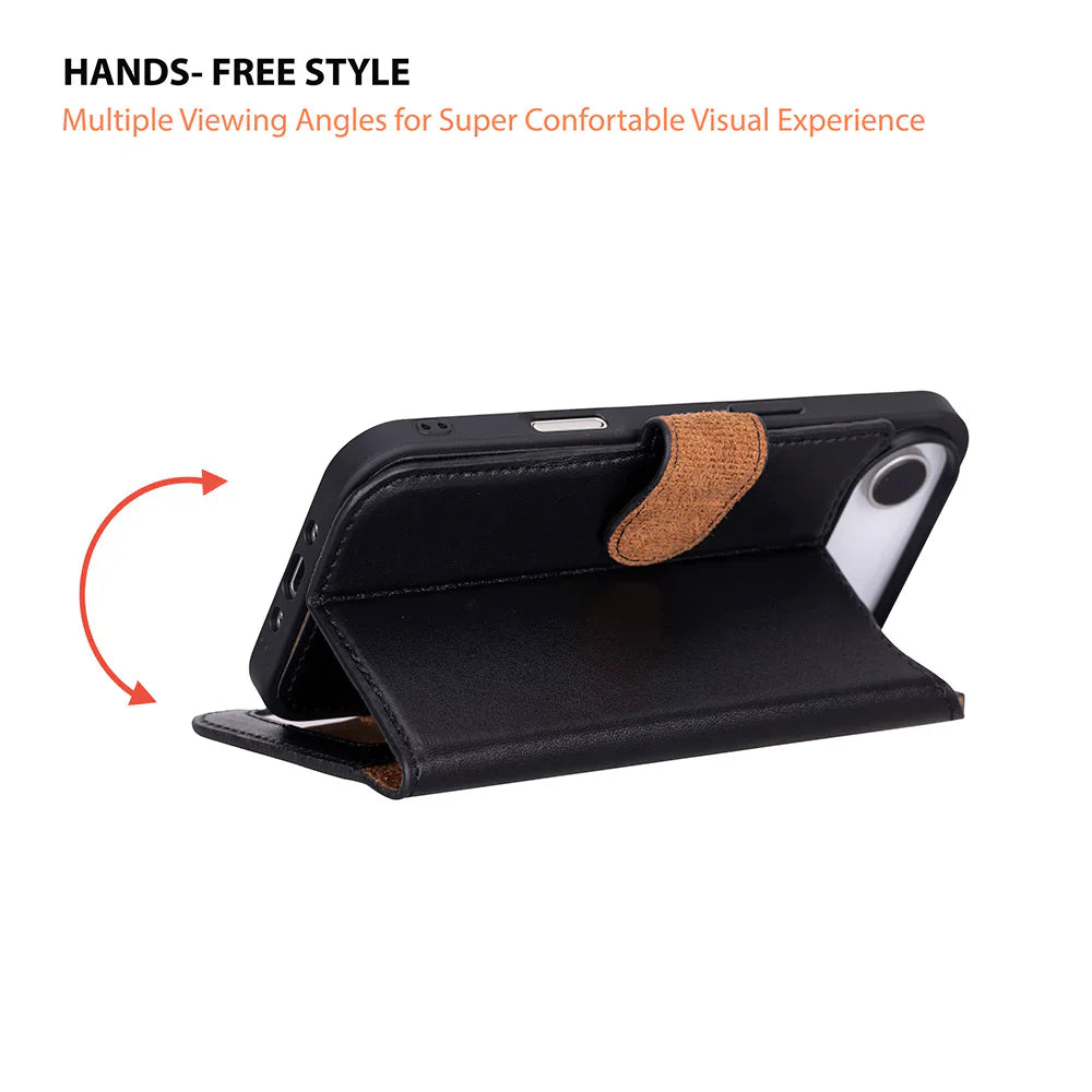 Magic iPhone 17 Air Leather Detachable Wallet Case