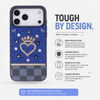 Vissel Heart Crystal Luxury Case for iPhone 17 Pro