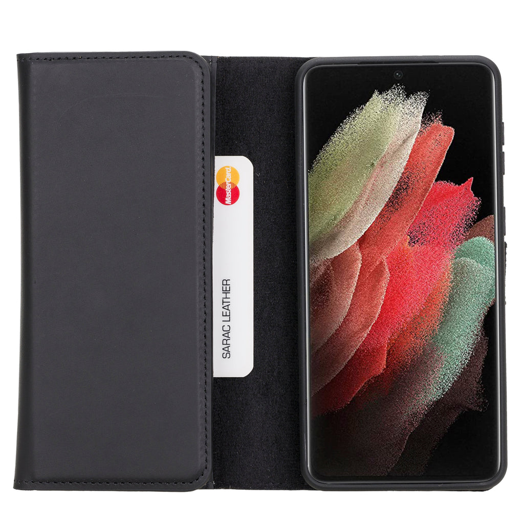Santa Samsung Galaxy S21 Plus Leather Detachable Wallet Case