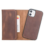 Santa iPhone 12 Mini Leather Detachable Wallet Case
