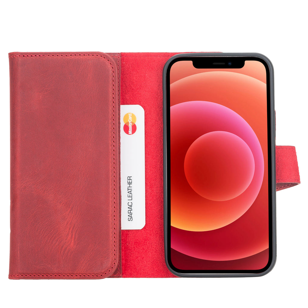 Santa iPhone 12 Pro Leather Detachable Wallet Case