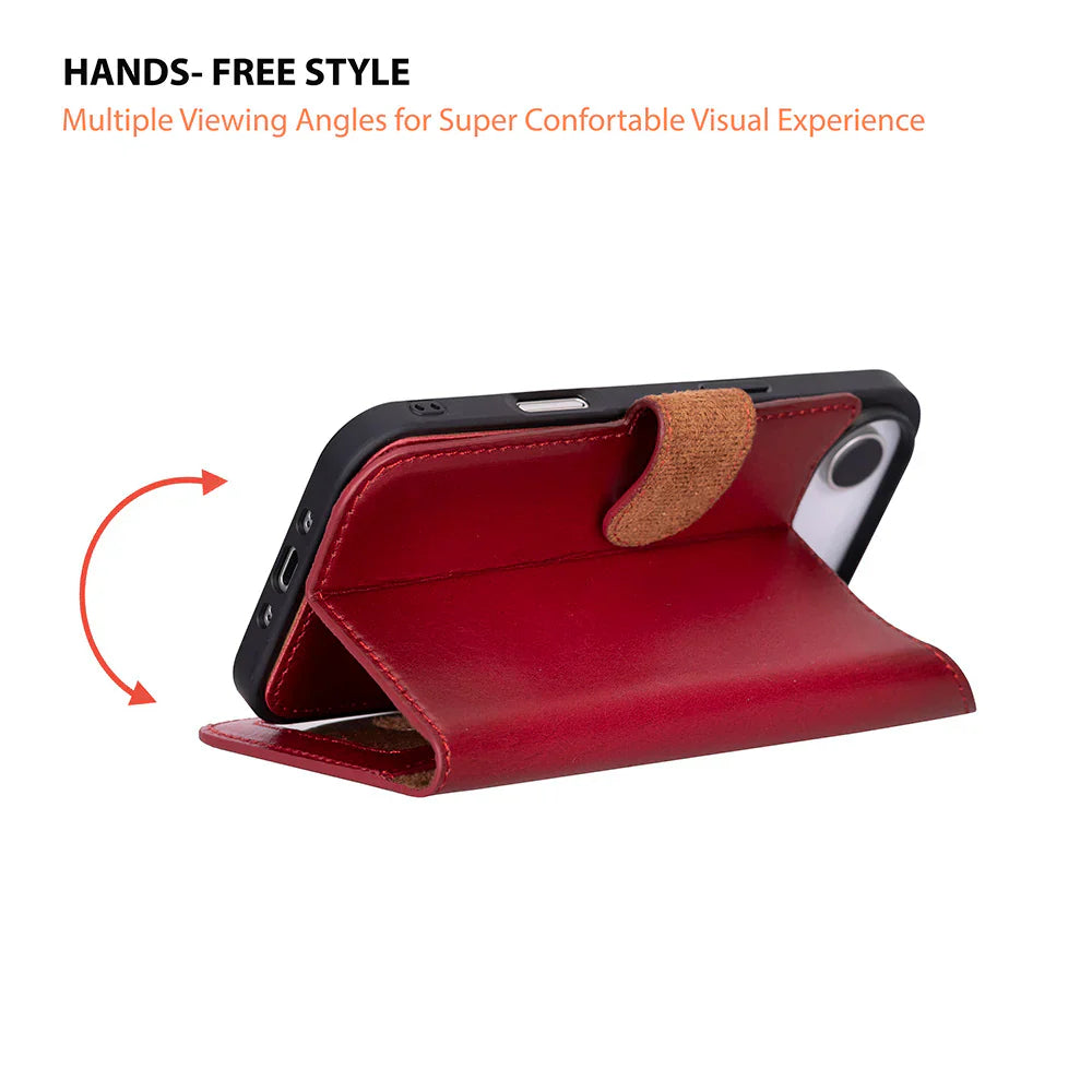 Magic iPhone 17 Air Leather Detachable Wallet Case
