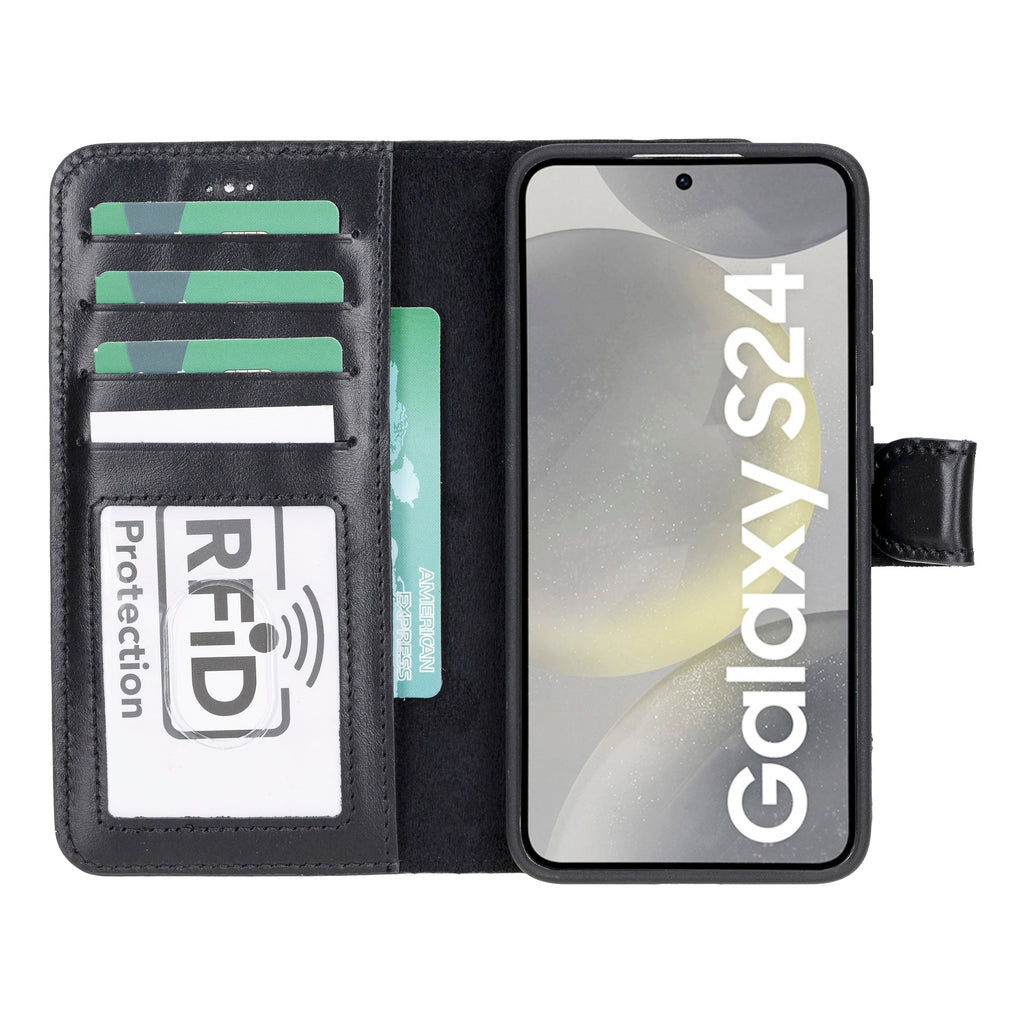 Magic Samsung Galaxy S24 Plus Leather Detachable Wallet Case