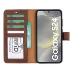 Magic Samsung Galaxy S24 Leather Detachable Wallet Case