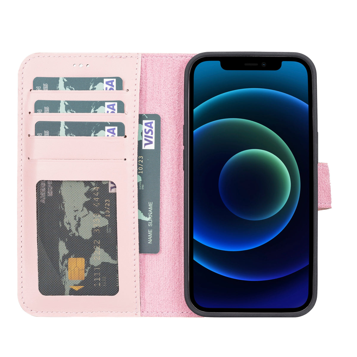 Magic iPhone 13 Pro Detachable Leather Wallet Case