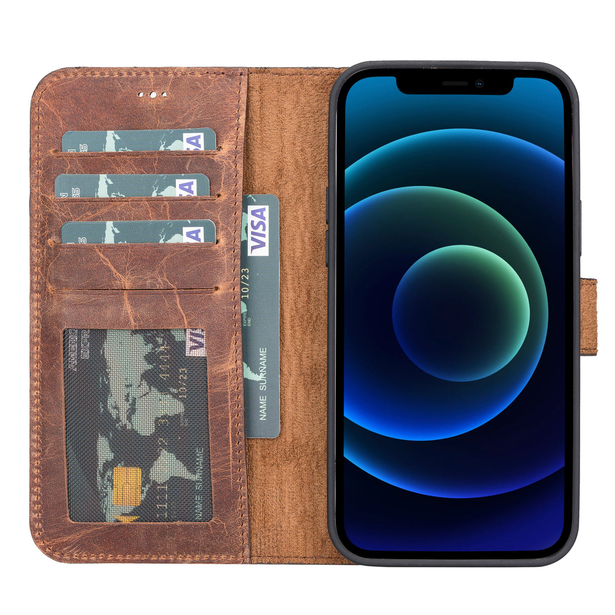 Magic iPhone 13 Pro Max Detachable Leather Wallet Case