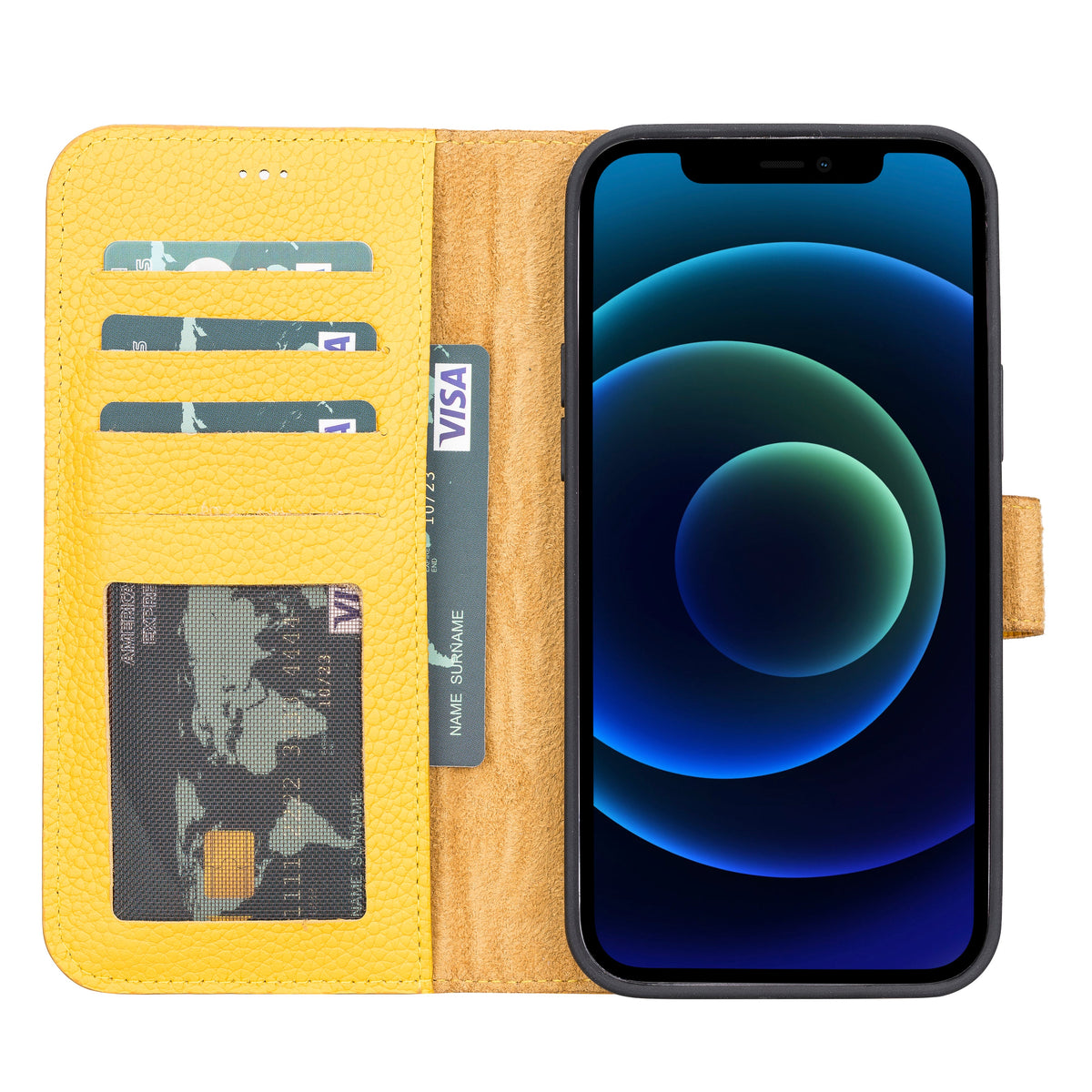 Magic iPhone 13 Pro Detachable Leather Wallet Case