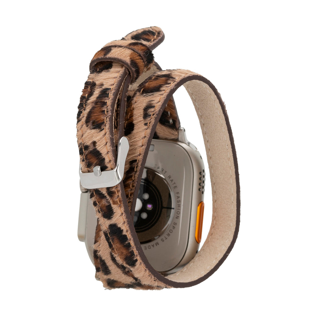 Quantum Slim Double Tour Apple Watch Leather Band