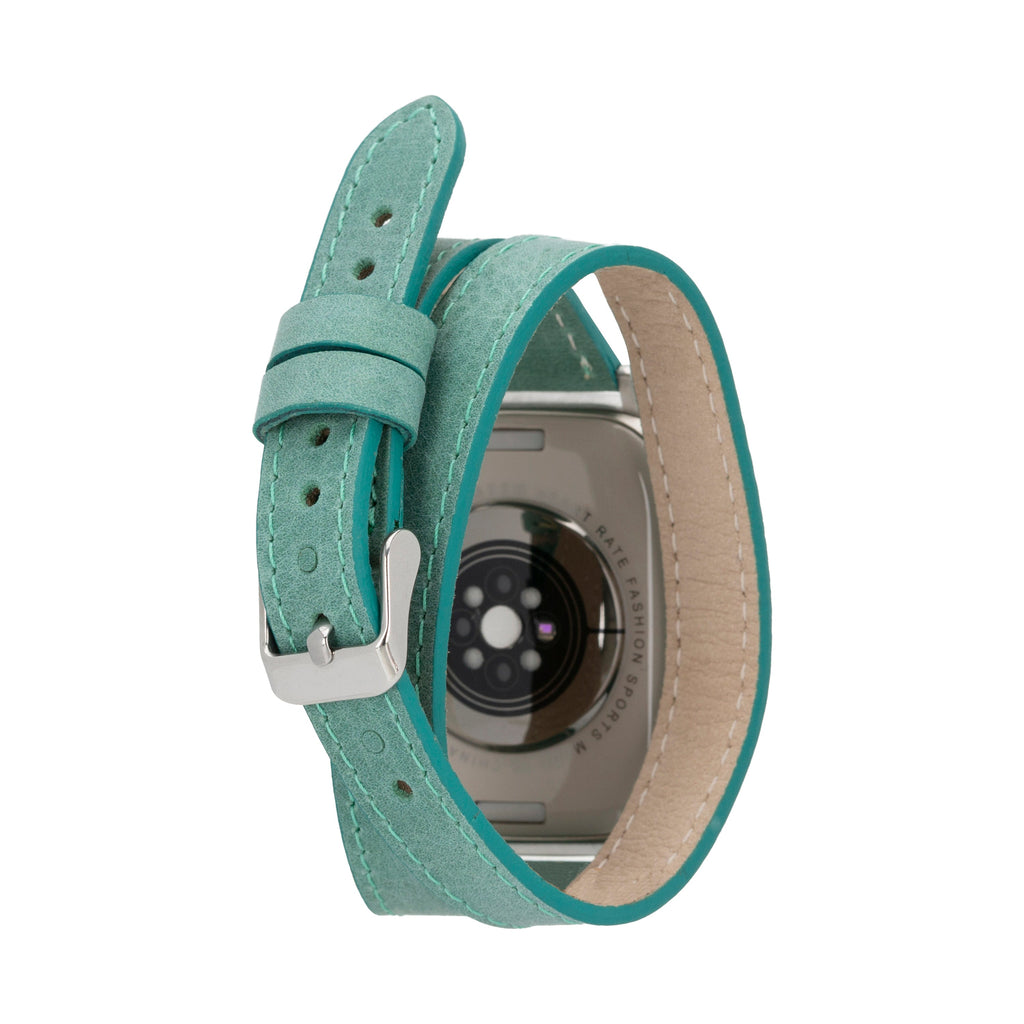 Quantum Slim Double Tour Apple Watch Leather Band