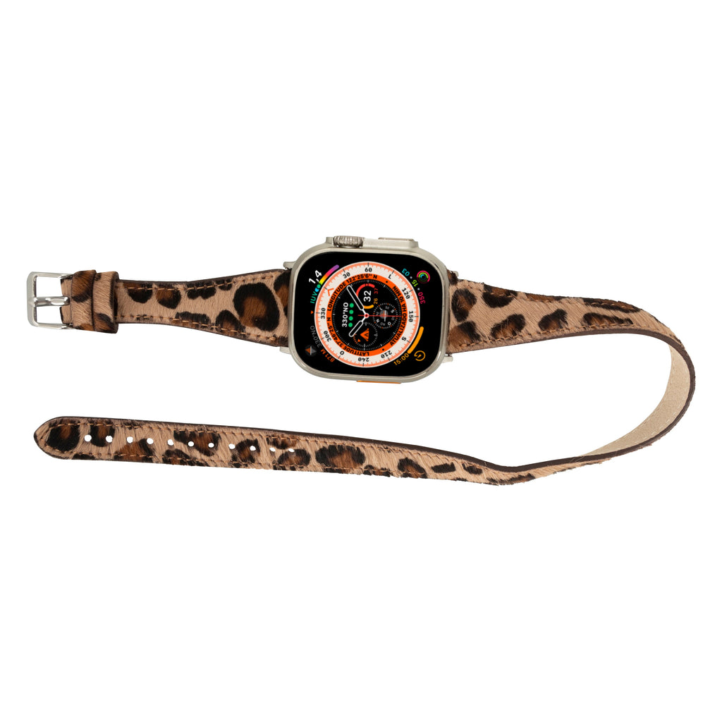 Quantum Slim Double Tour Apple Watch Leather Band