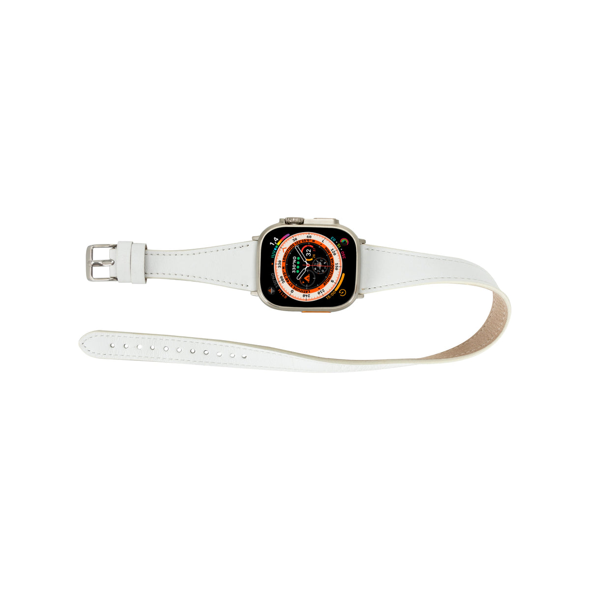 Quantum Slim Double Tour Apple Watch Leather Band
