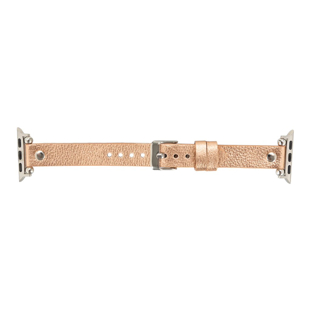 Ferro Apple Watch Leather Band with Silver Trok