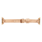 Ferro Leather Apple Watch Band with Rose Gold Trok