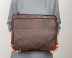 Awe Slim Leather Laptop / Tablet Bag