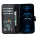 Liluri iPhone 13 Pro Detachable Leather Wallet Case