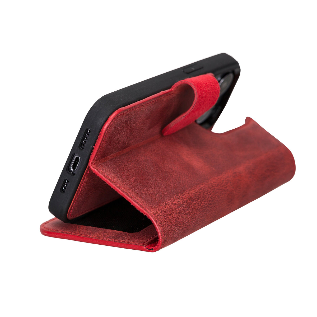 Liluri iPhone 13 Pro Detachable Leather Wallet Case