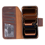 Elite Magic iPhone 17 Pro Leather Detachable Wallet Case
