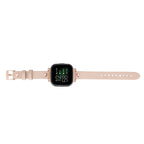 Ferro Leather Apple Watch Band with Rose Gold Trok