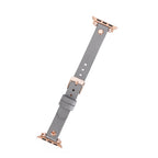 Ferro Leather Apple Watch Band with Rose Gold Trok