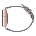 Ferro Apple Watch Leather Band with Silver Trok