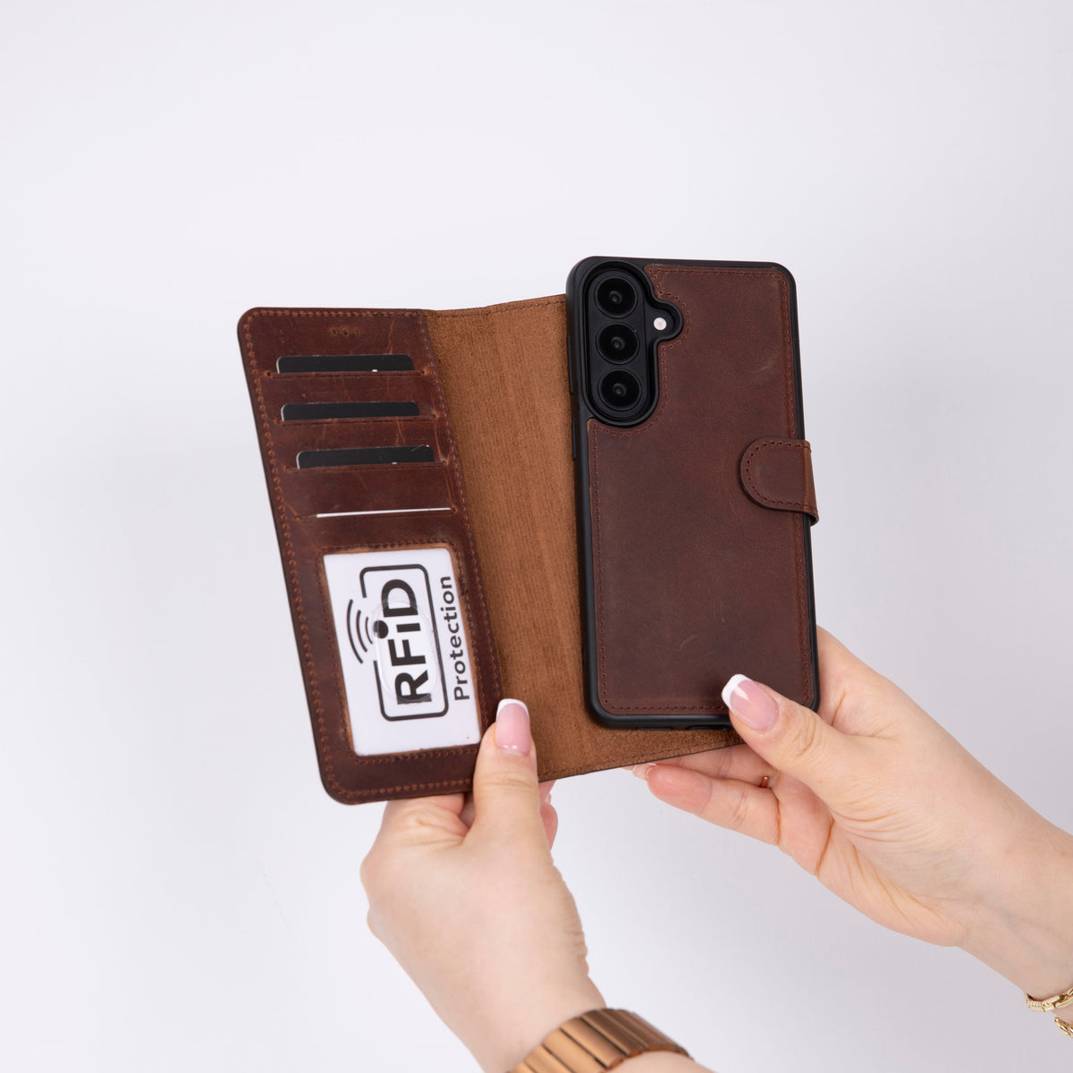 Magic Samsung Galaxy S26 Detachable Leather Wallet Case