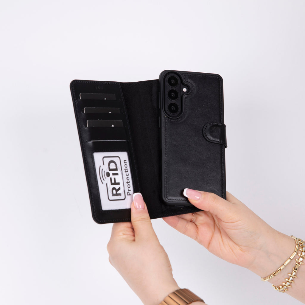 Magic Samsung Galaxy S26 Plus Detachable Leather Wallet Case