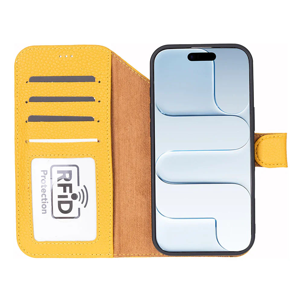 Magic iPhone 17 Air Leather Detachable Wallet Case