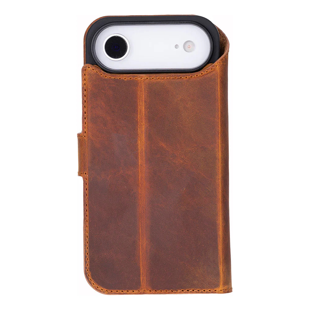 Magic iPhone 17 Air Leather Detachable Wallet Case