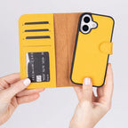 Magic iPhone 17 Leather Detachable Wallet Case