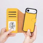 Magic iPhone 17 Air Leather Detachable Wallet Case