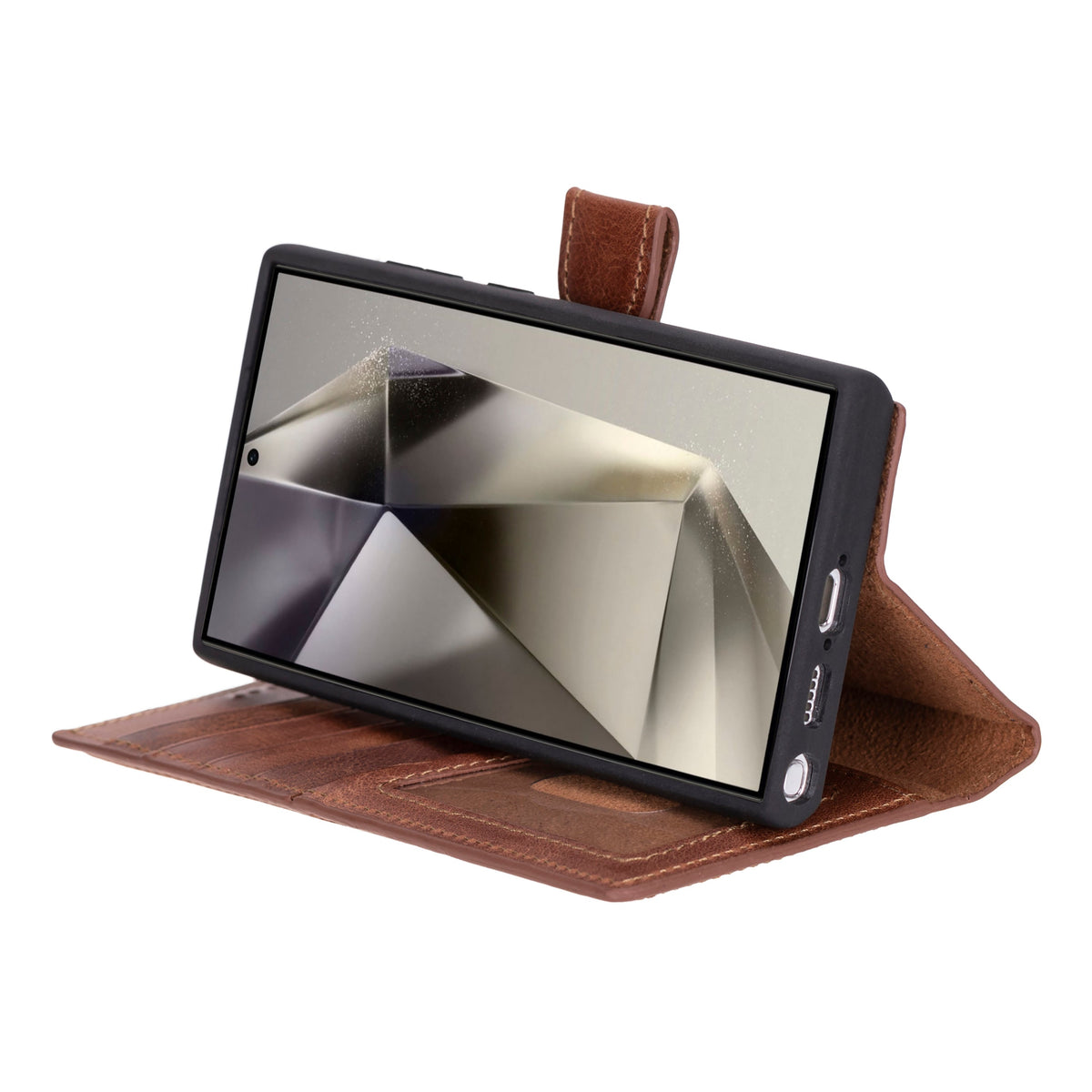Magic Samsung Galaxy S23 Ultra Leather Detachable Wallet Case
