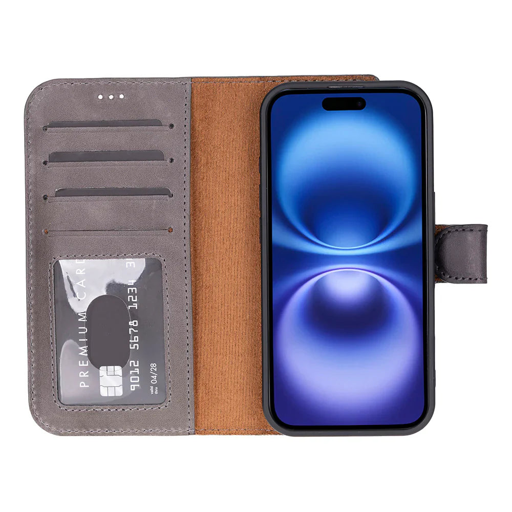 Magic iPhone 17 Leather Detachable Wallet Case
