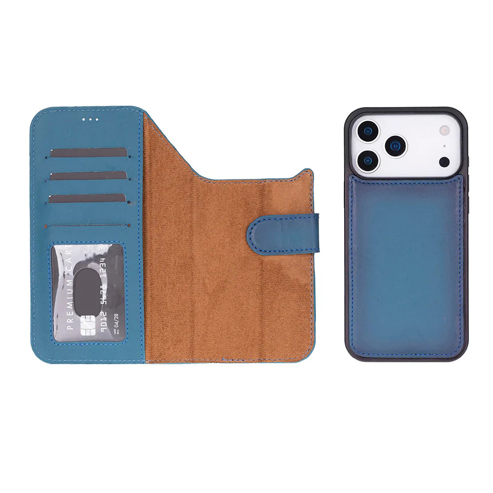Magic iPhone 17 Pro Max Leather Detachable Wallet Case