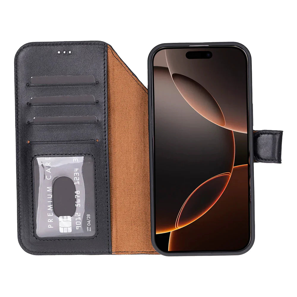 Magic iPhone 17 Pro Leather Detachable Wallet Case