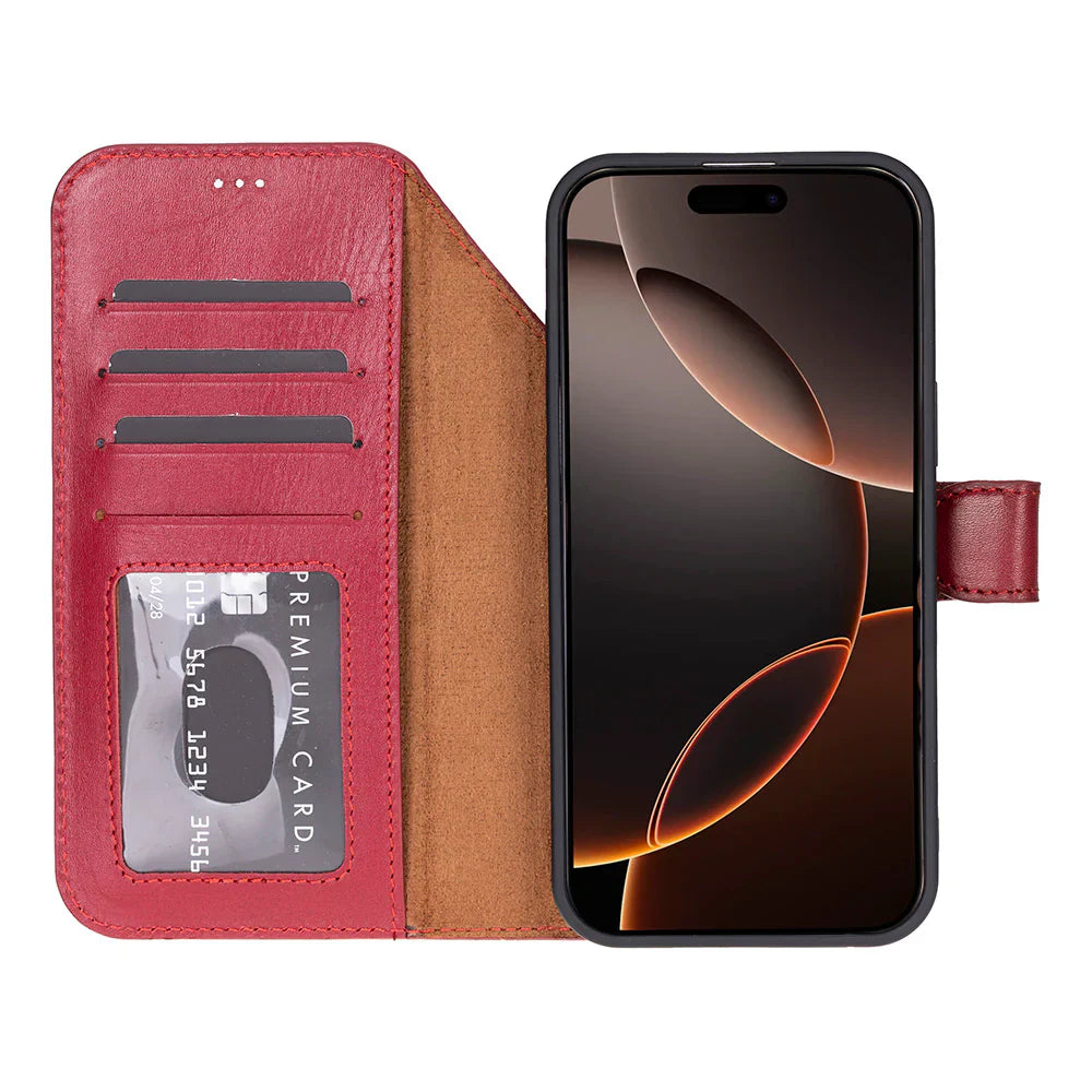 Magic iPhone 17 Pro Max Leather Detachable Wallet Case