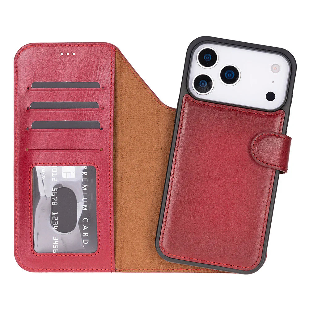 Magic iPhone 17 Pro Leather Detachable Wallet Case