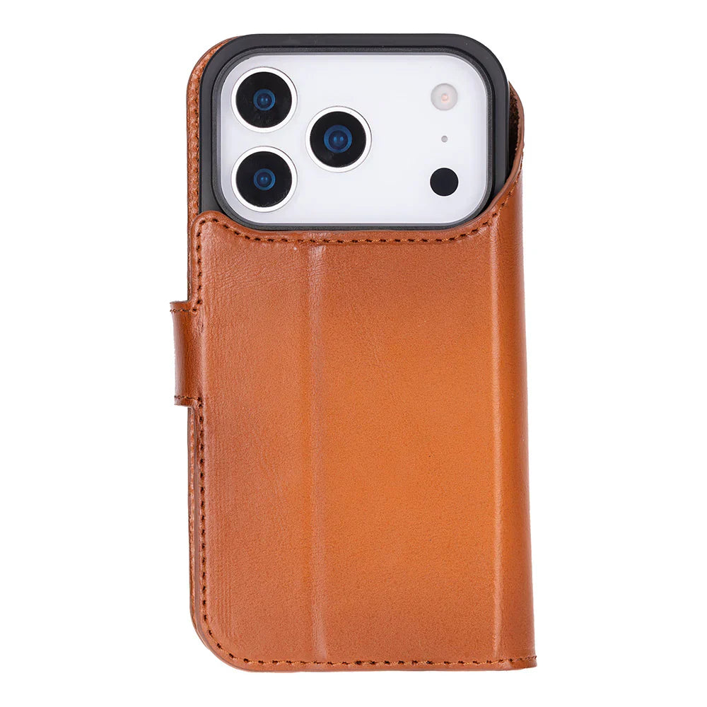 Magic iPhone 17 Pro Max Leather Detachable Wallet Case