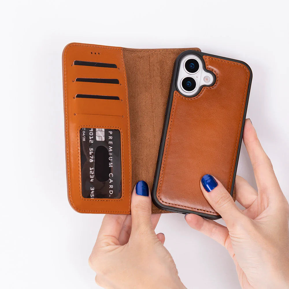 Magic iPhone 17 Leather Detachable Wallet Case