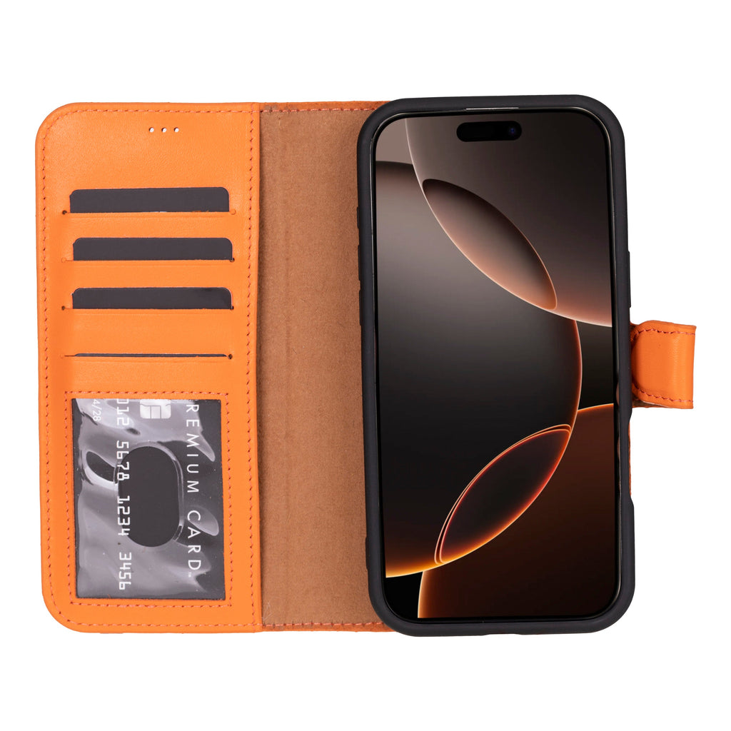 Magic iPhone 16 Pro Detachable Leather Wallet Case