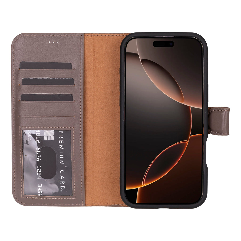 Magic iPhone 16 Pro Detachable Leather Wallet Case