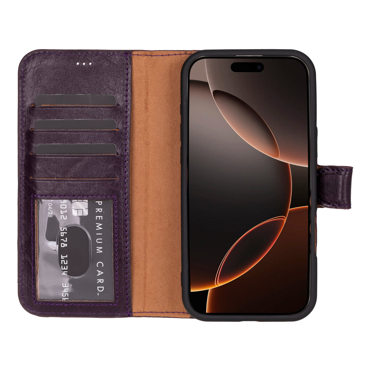 Magic iPhone 16 Pro Detachable Leather Wallet Case