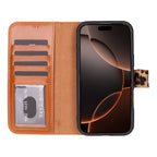 Magic iPhone 16 Pro Detachable Leather Wallet Case
