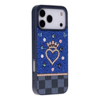 Vissel Heart Crystal Luxury Case for iPhone 17 Pro Max
