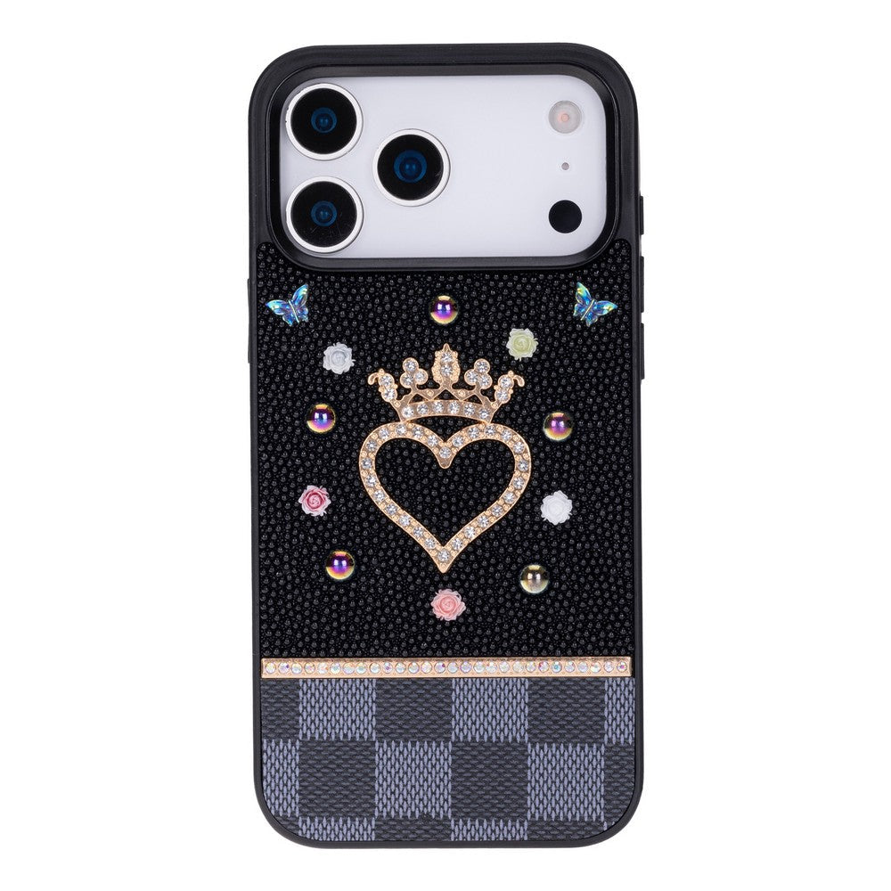 Vissel Heart Crystal Luxury Case for iPhone 17 Pro Max