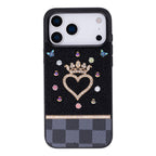 Vissel Heart Crystal Luxury Case for iPhone 17 Pro Max