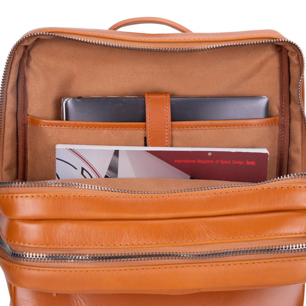 Hidden Castle Leather Backpack