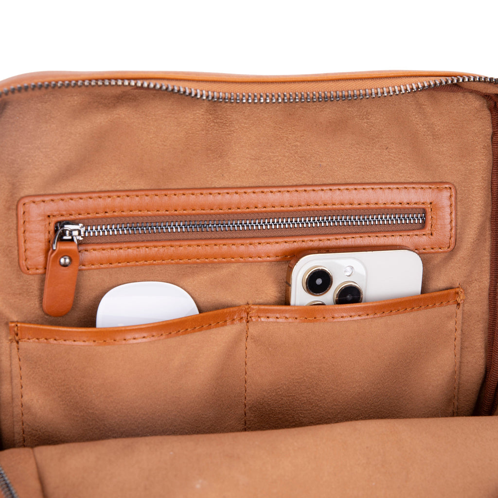 Hidden Castle Leather Backpack