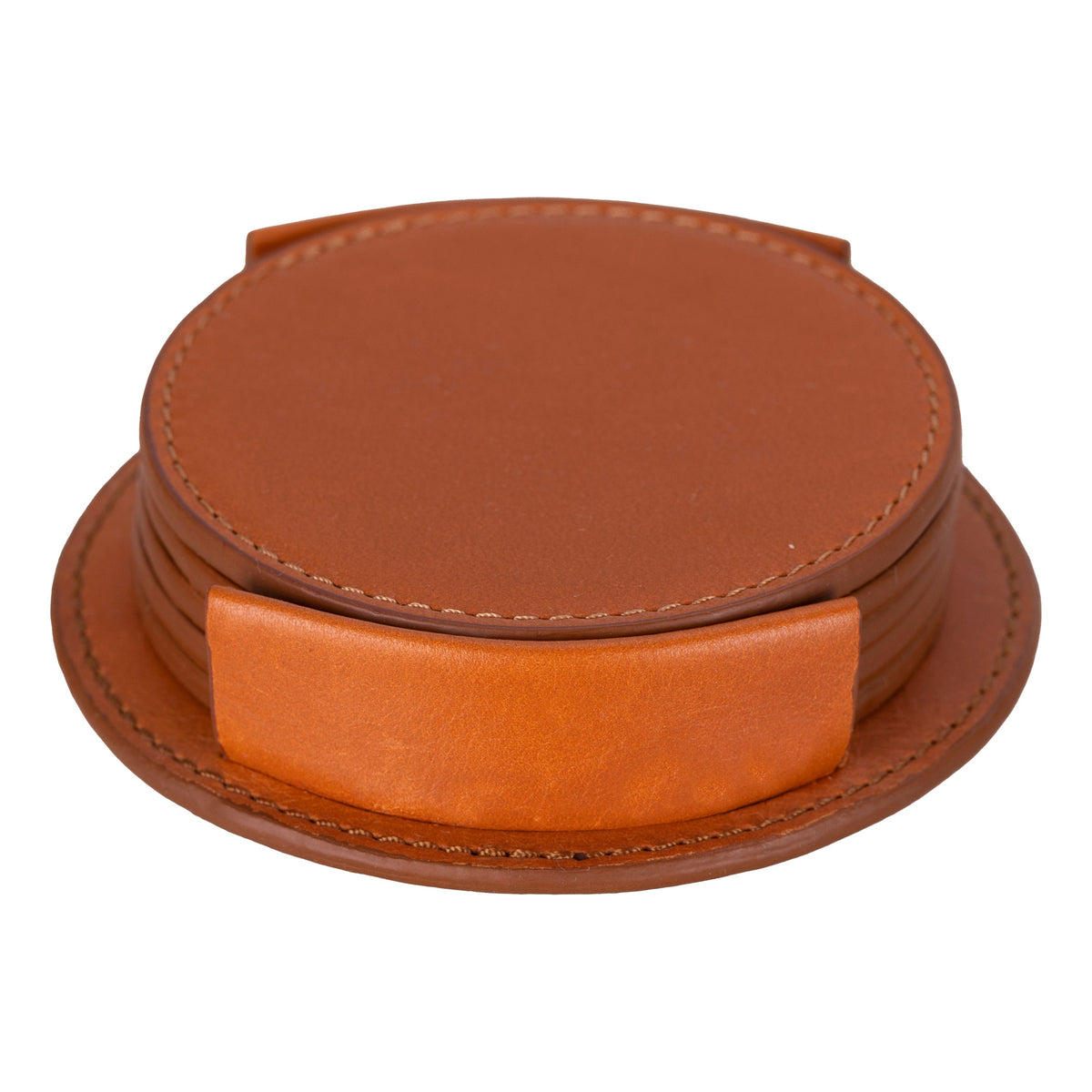 Divine Cup Leather Coaster Set