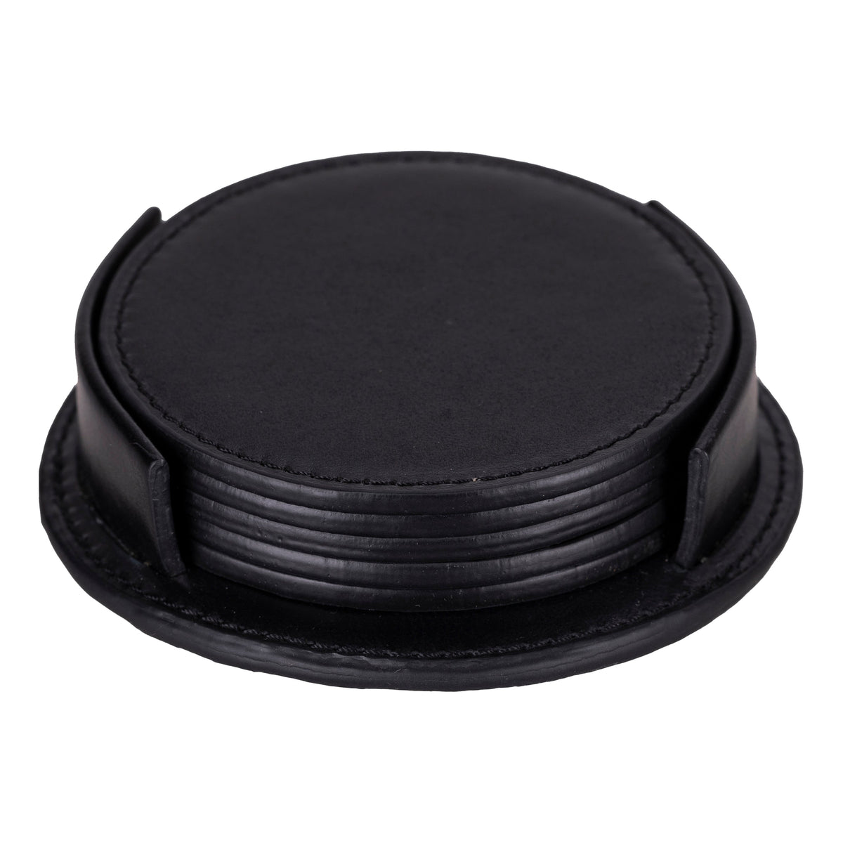 Divine Cup Leather Coaster Set