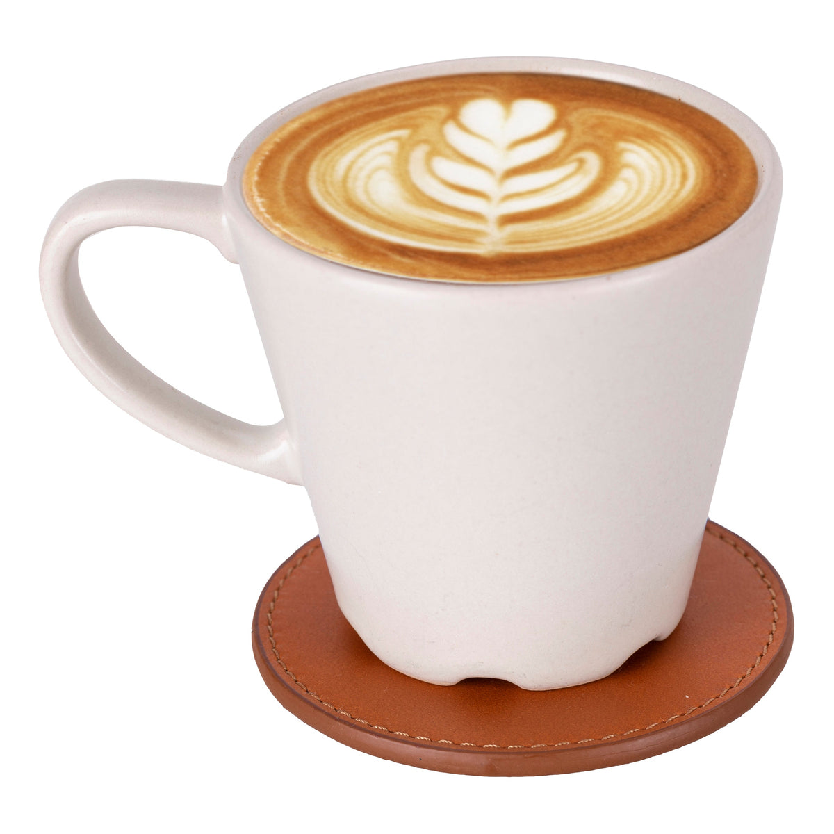 Divine Cup Leather Coaster Set